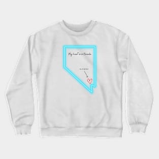 My heart is in Las Vegas Nevada Crewneck Sweatshirt